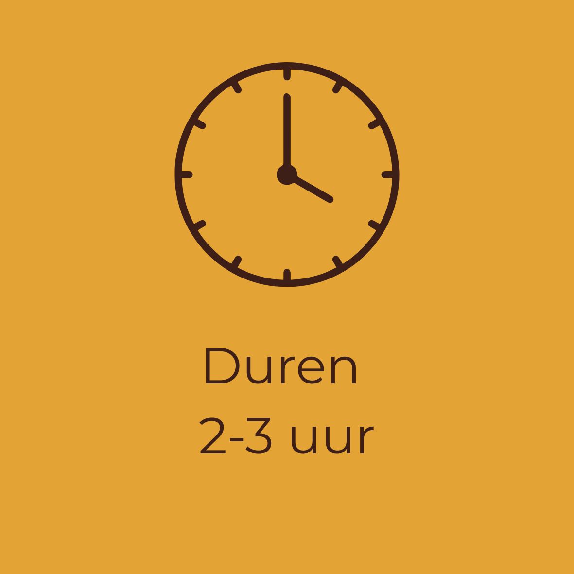 Last two to three hours