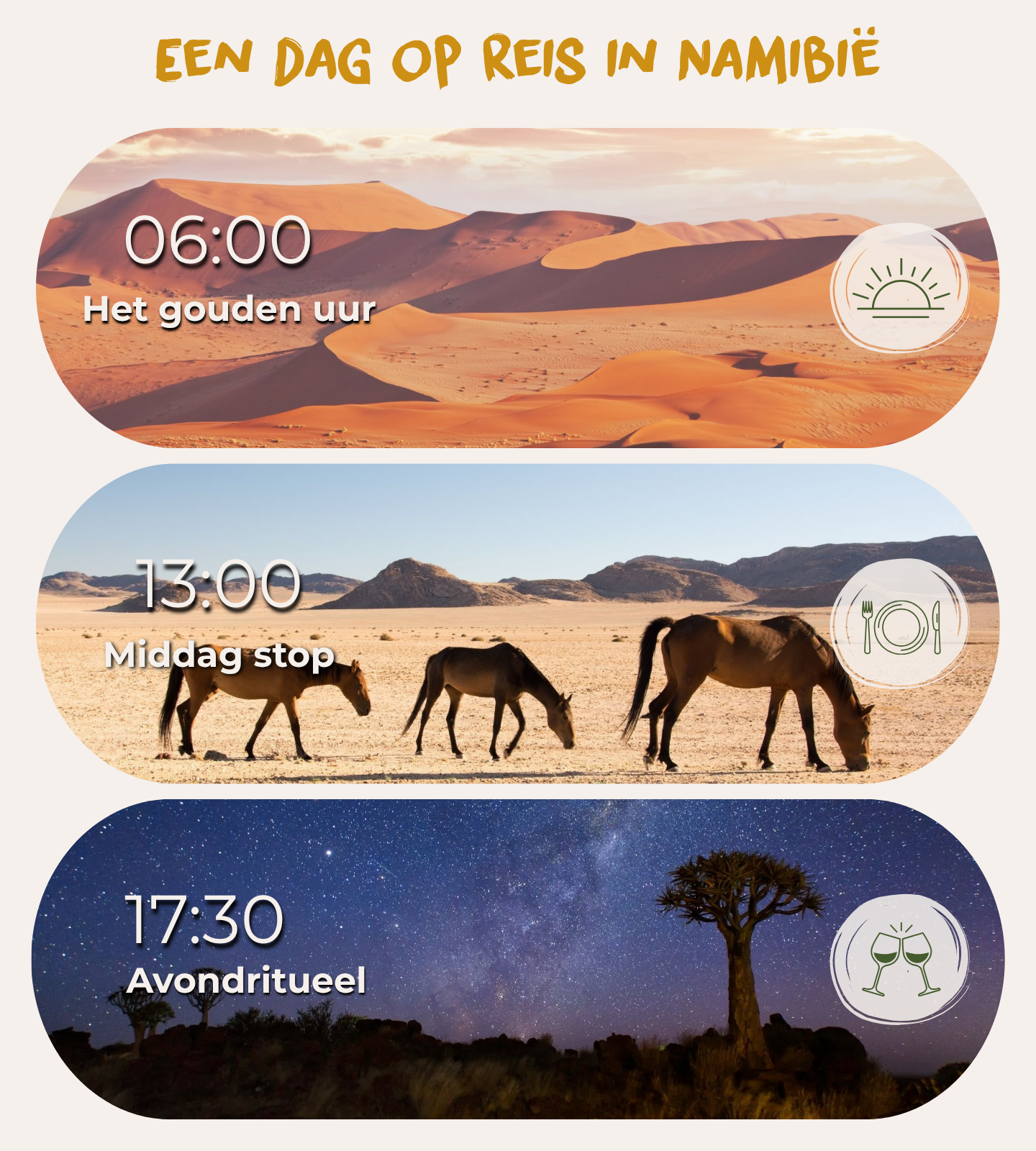 Een dag op reis in Namibië